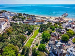 Bournemouth Pier and seafront in Dorset